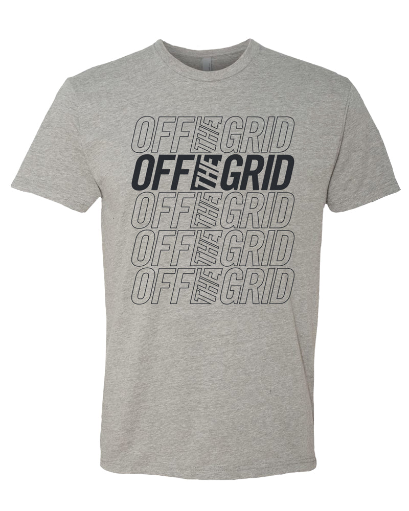 T-shirt à manches courtes superposées - Gris chiné sportif