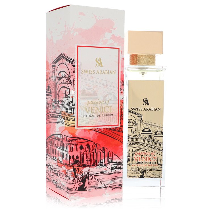 Swiss Arabian Passion of Venice von Swiss Arabian Extrait De Parfum Spray (Unisex) 3,4 oz für Damen
