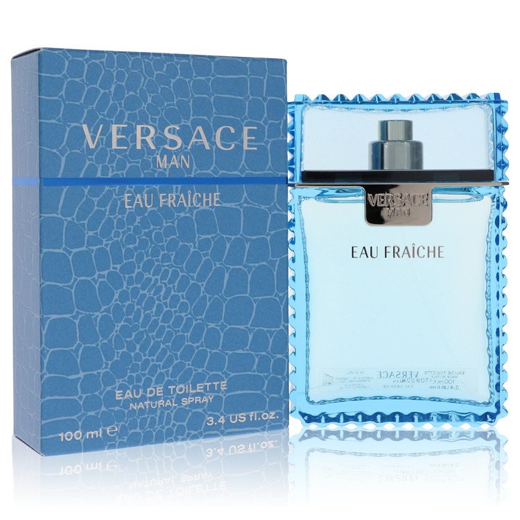 Versace Man by Versace Eau Fraiche Eau de Toilette Spray (Blau) 100 ml für Herren