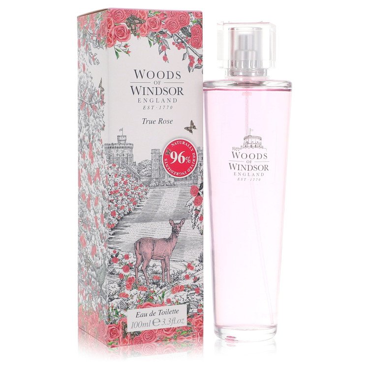True Rose by Woods of Windsor Eau de Toilette Spray 100 ml für Damen