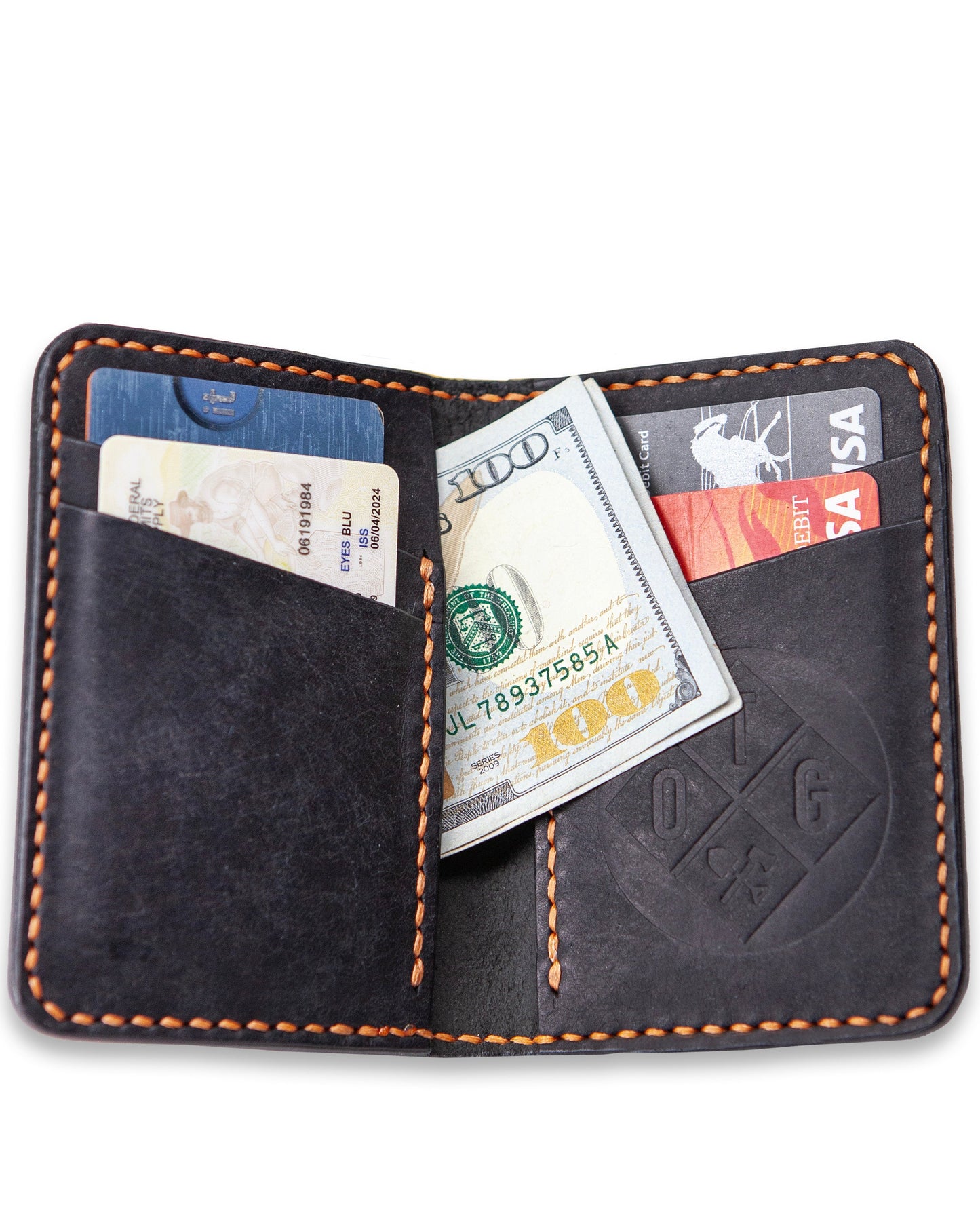 Borderland Leather Bifold Wallet - ThisandThatShoppe