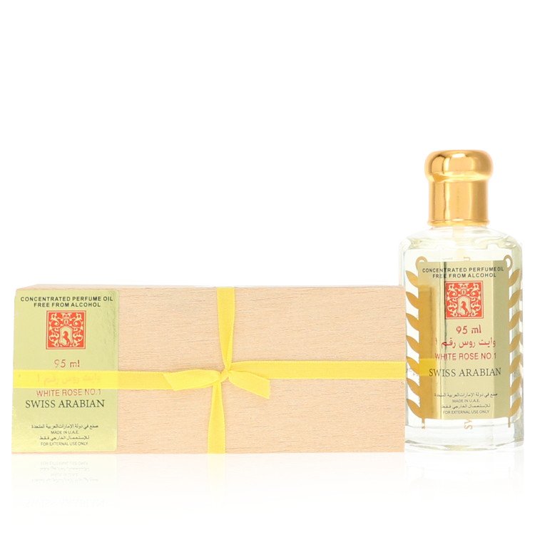 White Rose No 1 von Swiss Arabian Konzentriertes Parfümöl Alkoholfrei (Unisex) 3.21 oz für Damen
