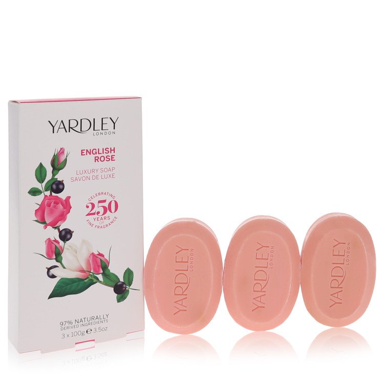 English Rose Yardley par Yardley London 3 x 100 g Savon de luxe 100 g pour Femme