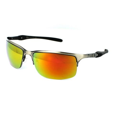 KHAN Sunglasses Sport 3737 - Silver-Yellow - ThisandThatShoppe