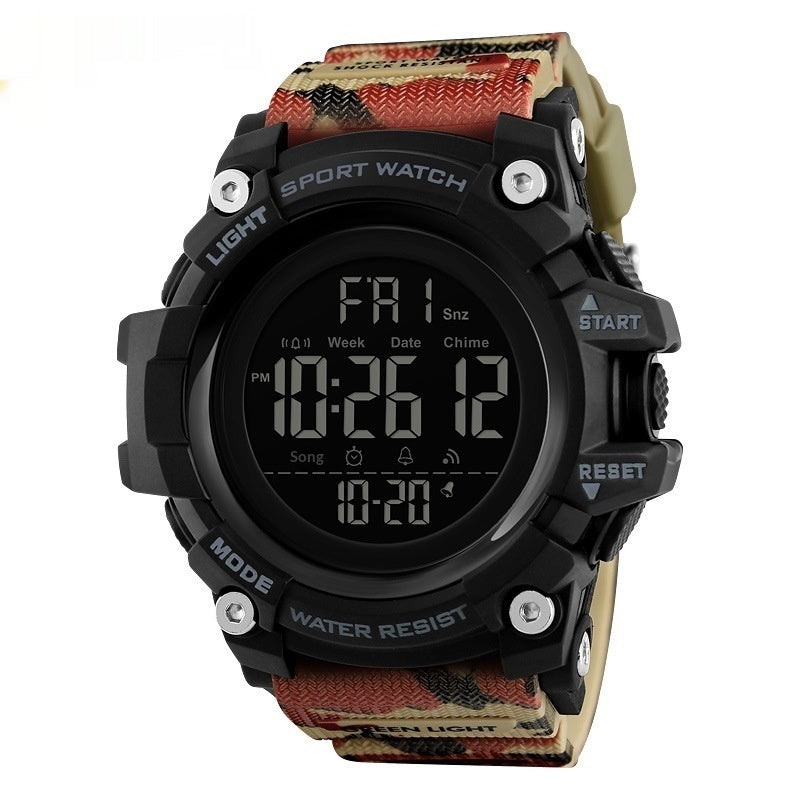 Mens Outdoor Sports Electronic Watch With Multi-Function