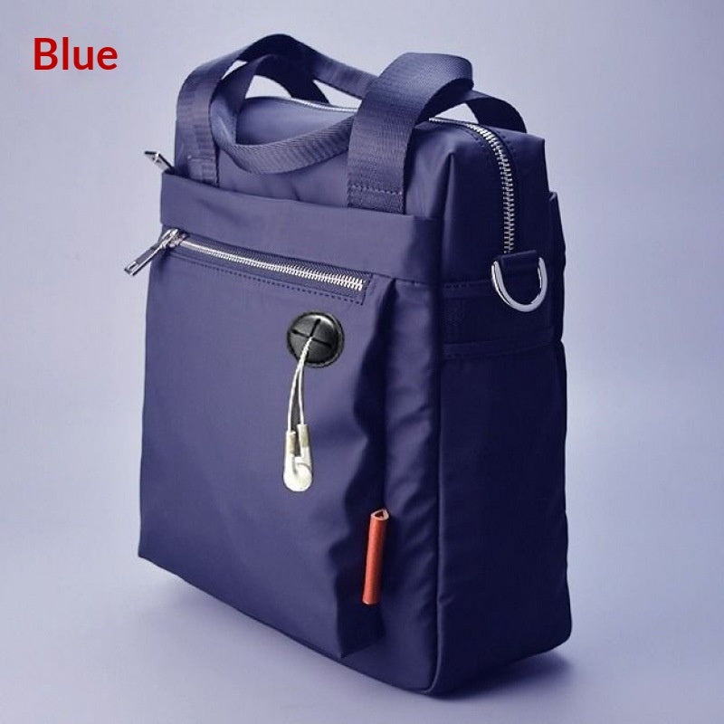 Oxford-style Vertical Casual Crossbody Bag