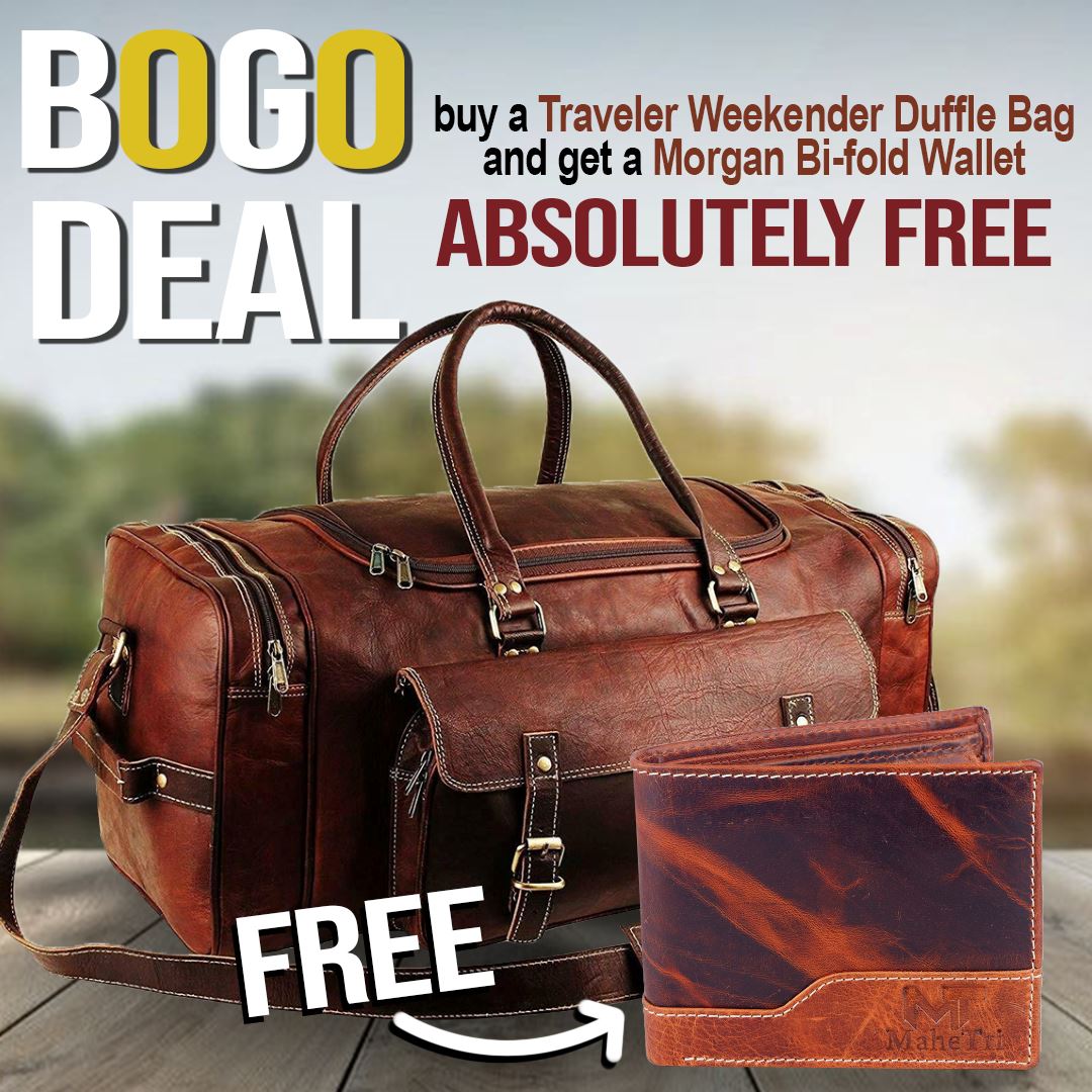 Traveler Weekender Duffle Bag + FREE Wallet - ThisandThatShoppe