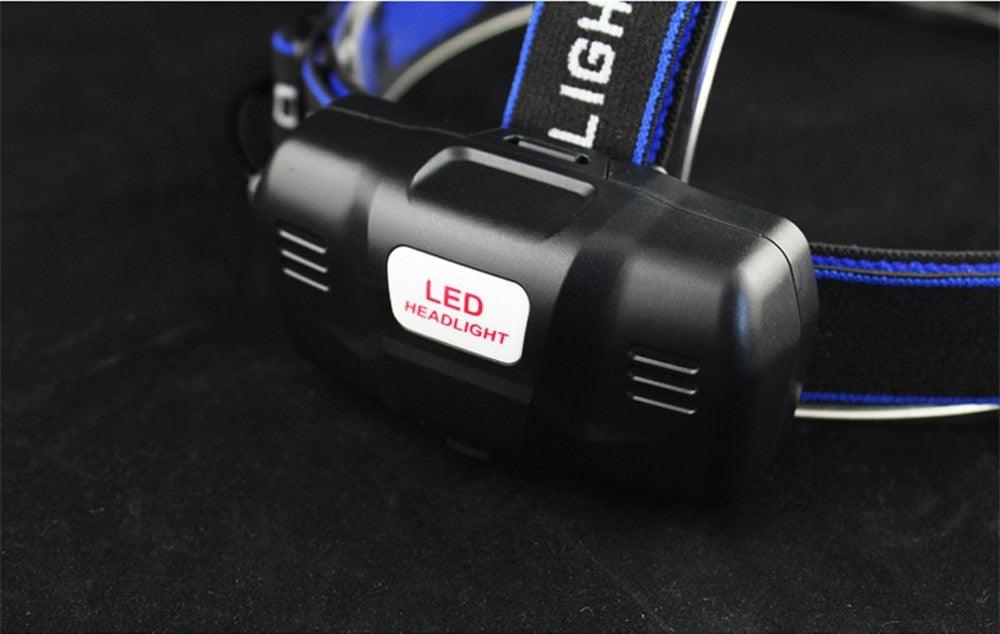 Adjustable USB Rechargeable IR Sensor Super Bright Headlight Battery For Long Working Time LED Headlamp Fishing Waterproof Head Light Lamp Perfect For Running Camping