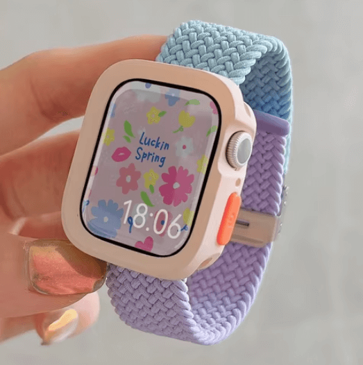 Bracelet en Nylon pour Apple Watch - Tissu Doux et Résistant