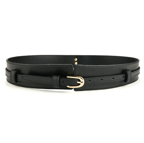 Wide waist belt-waist seal-camel color-1 piece