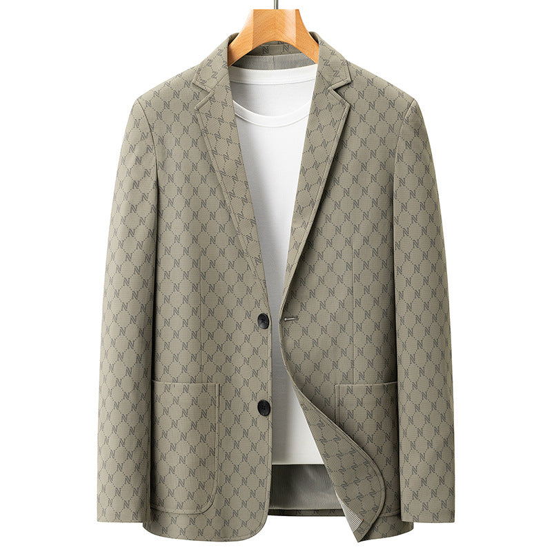 Mens Business-Casual Suit Jacket For Young And Middle-Aged