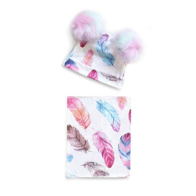 Baby Cotton Hat Autumn Winter Children Scarf Hat Sets Bowknot Ear Baby Girl Boy Warm Beanies Cap Neck Warmer Scarf Fleece Balaclava Hood Ski Mask Cold Weather Face Mask Neck Warmer Winter Nose Warmer