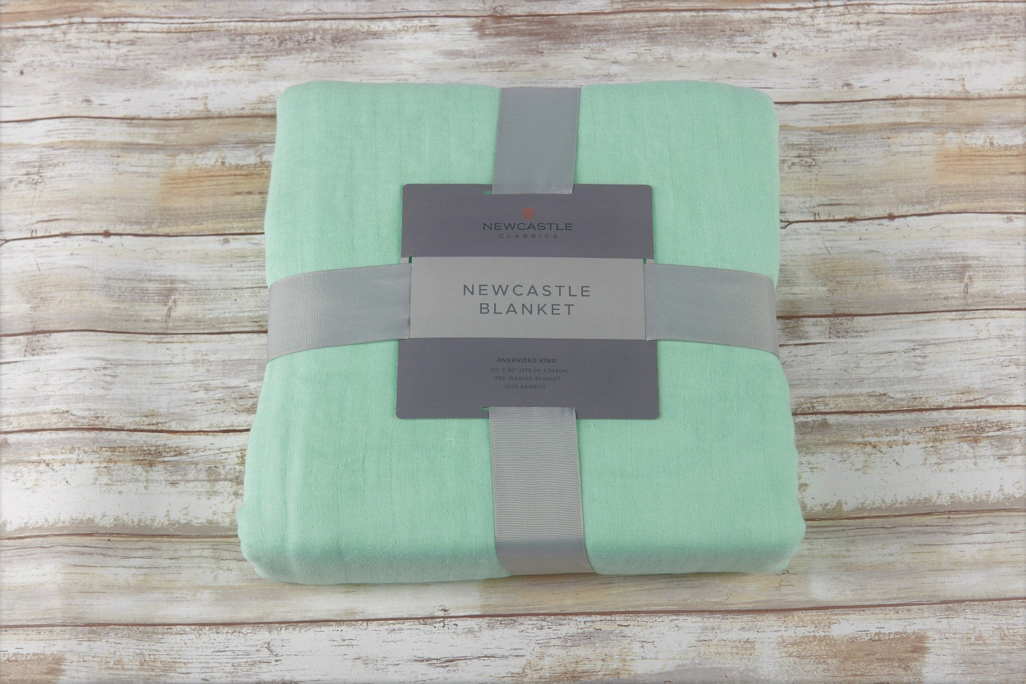 Bamboo Muslin Oversized Twin Blanket Lightweight Seafoam