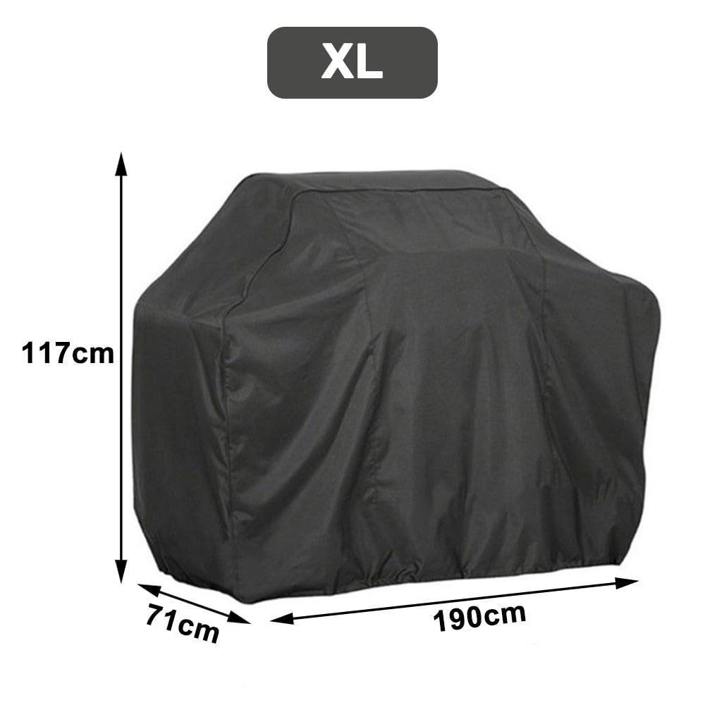 Barbeque Grill Covers Waterproof BBQ Grill Cover Compatible for UV Resistant Gas Grill Cover Barbecue Grill Cover Waterproof Universal Drawstring Grille Stove Oven Guard Protector BBQ Accessories