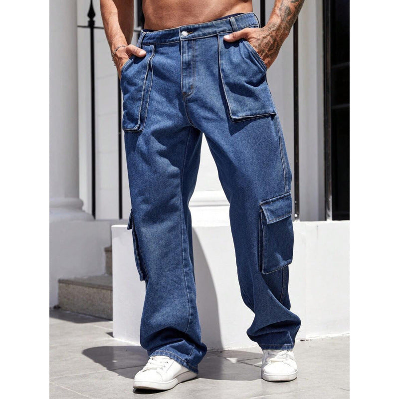 Retro Loose Straight-leg Casual Pants
