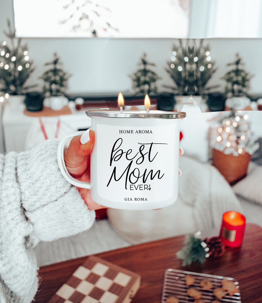 Mothers Day Candle Mug 16oz Reusable Metal Candle Soy Gift
