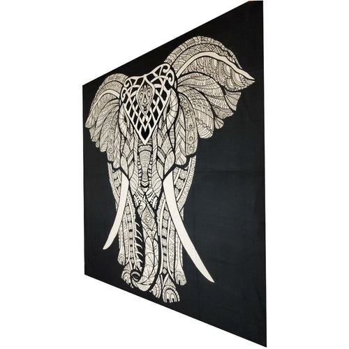 Indischer Böhmischer Elefant Wandteppich Volle Größe Wandkunst