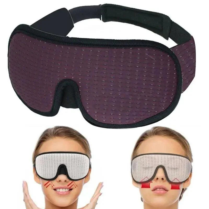 Black Soft Padded Sleeping Mask For Eyes Lightweight Blindfold Night Mask Modern Adjustable Super Smooth Eye Patch For Sleep