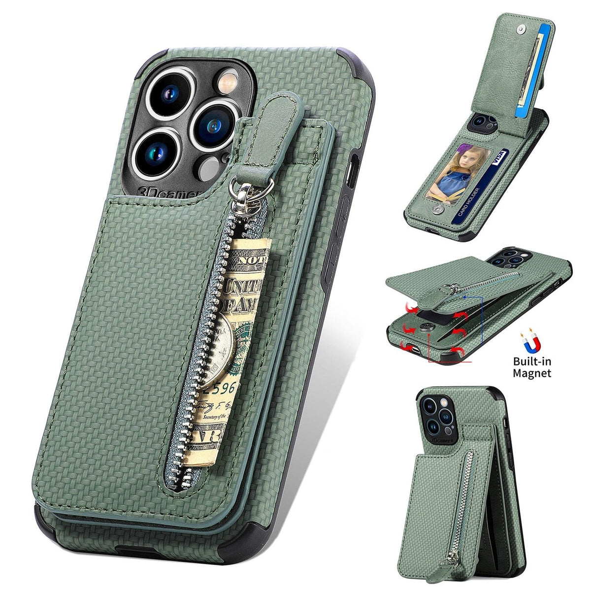 Blue Cards Wallet Leather Phone Case For Iphone 14 Plus 13 12 Mini 11 Pro Max X Xs Xr Men Luxury Business Purse Card Holder Cover Phone Case With Card Sleeve Men Phone Case