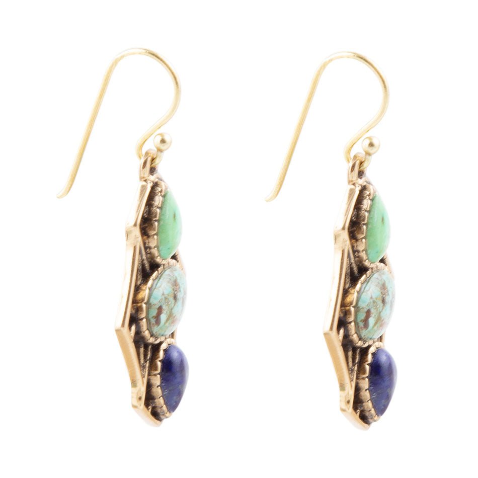 Blue Hues Multi Stone Earring - ThisandThatShoppe
