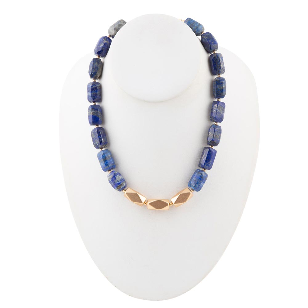 Halskette mit blauem Lapislazuli-Nugget