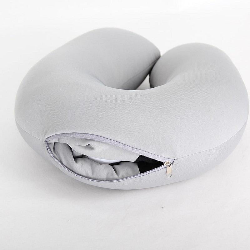 Bubble Kiss Soft Pillow Penguin U-Shaped Sleep Protection Neck Pillow Home Office Nap Body Pillows Travel Car Adult Cute Pillows U-Shaped Neck Pillow Throw Pillow Neck Supporter Foam particle Headrest Office Nap Desktop Pad Headrest
