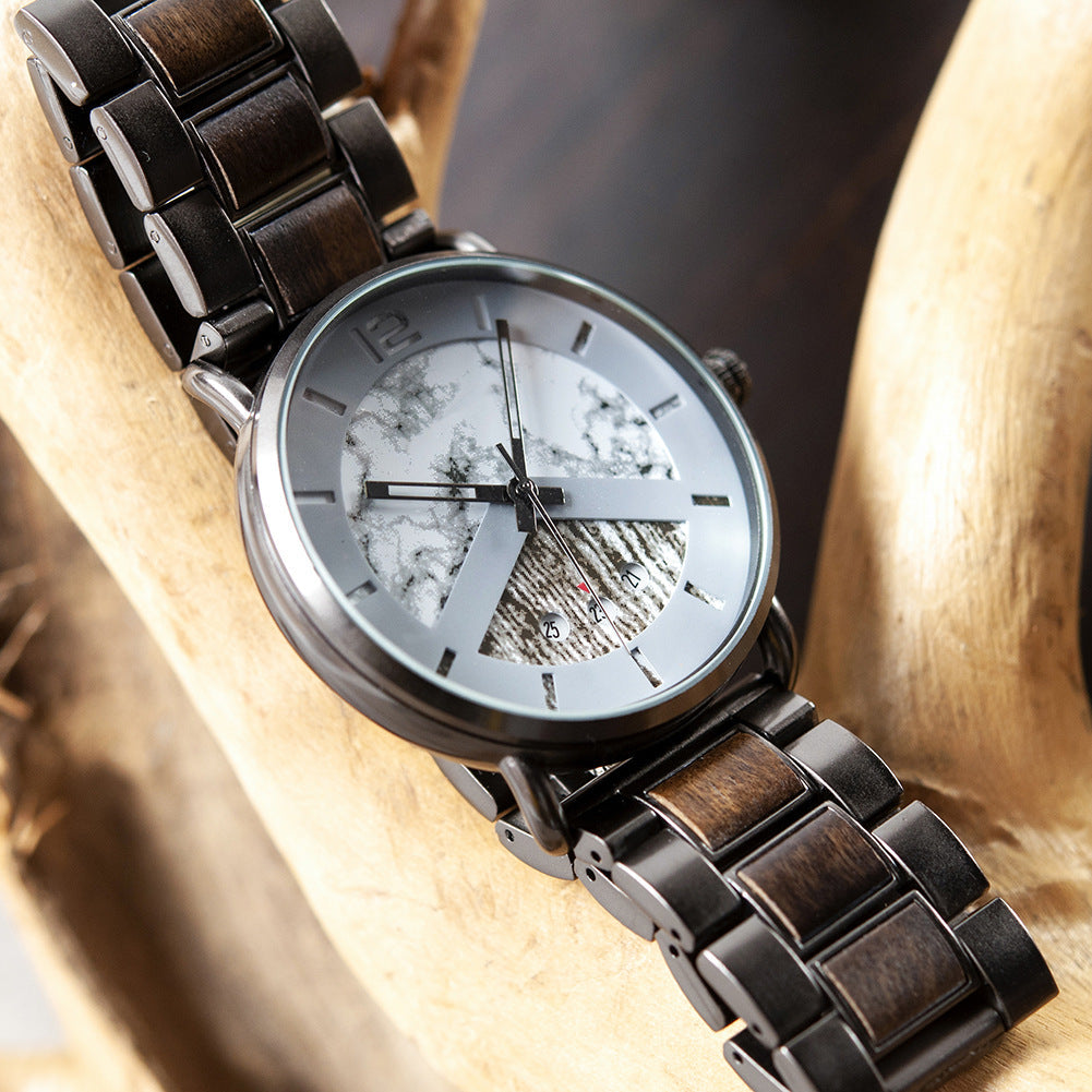 Mens Sporty Wooden Watch R30
