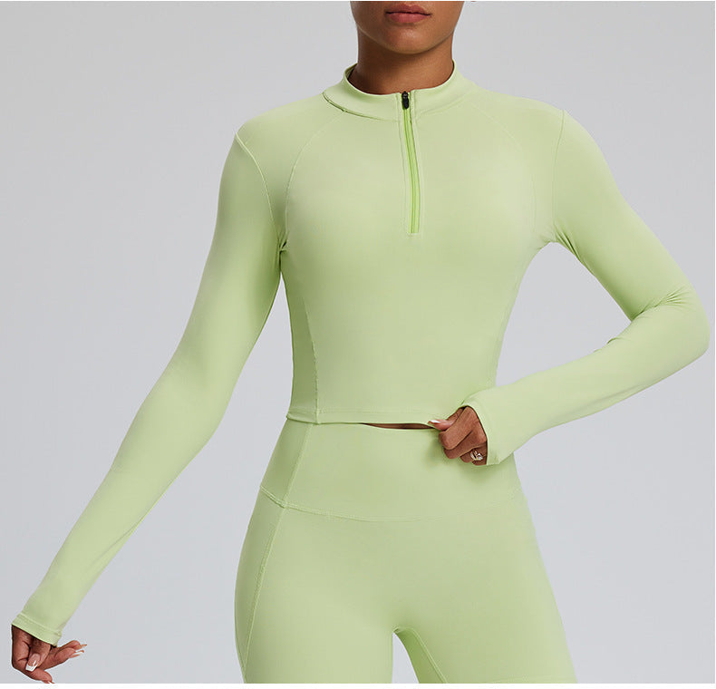 Womens Quick-Dry Long-Sleeve Yoga Wear For Europe And The US