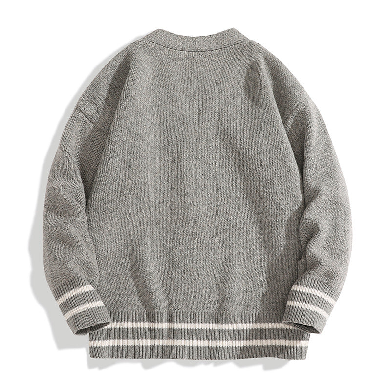 Mens Versatile Sweater Jacket For Teens