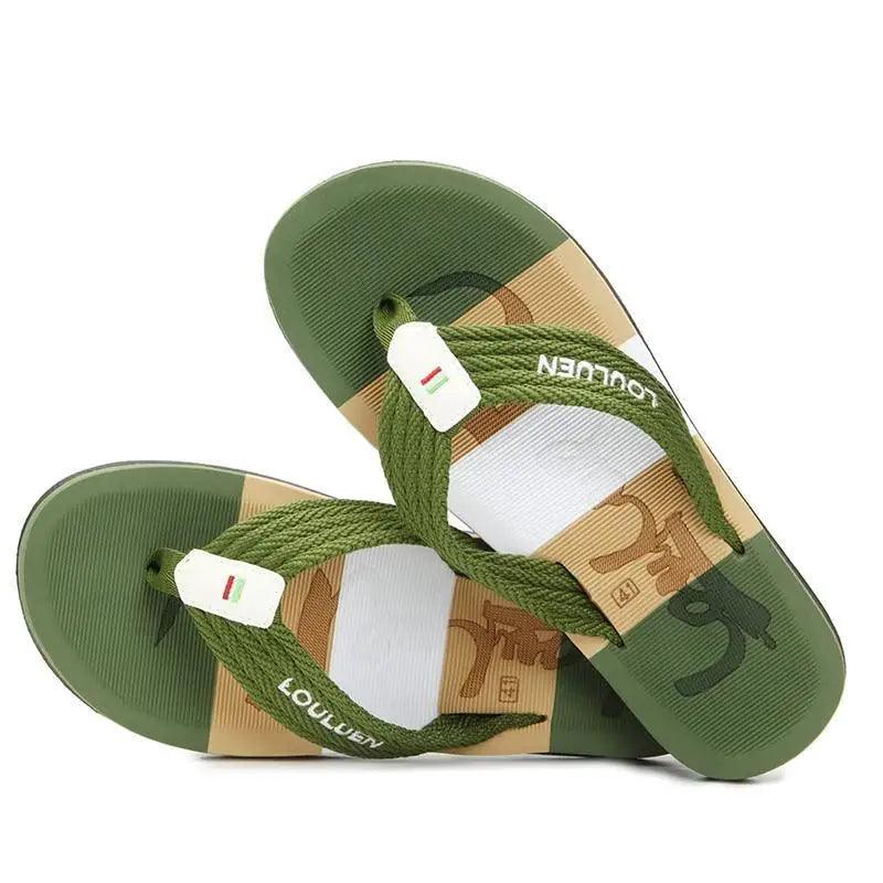 Casual Men Blue Summer Flip Flops High Quality Men Flip Flops Breathable Beach Slippers Outdoor Cool Simple Design Comfortable Walking Sandals
