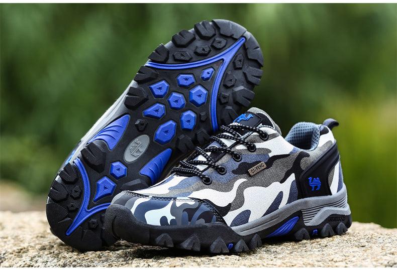 Casual Men's Sports Shoe Non-Slip Fashion Women's Camouflage Waterproof Couple Hiking Shoes Outdoor Train Men's Hiking Shoes Lightweight Low-Top Shoes For Outdoor Camping - ThisandThatShoppe