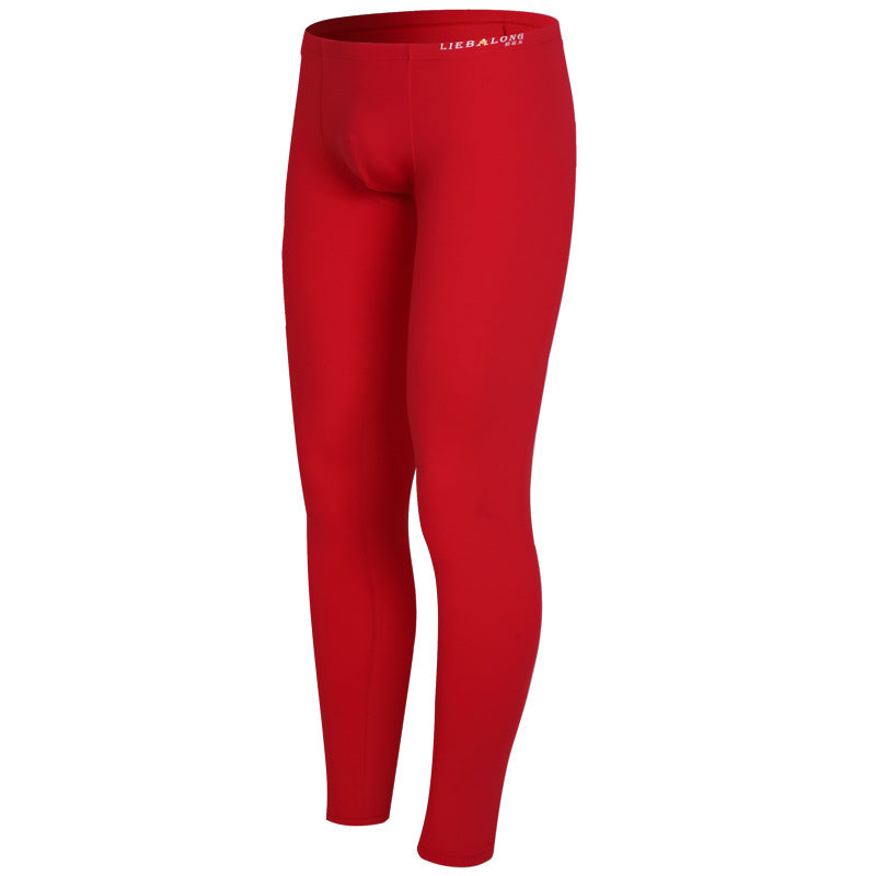 Fashionable Glossy Men's Thermal Pants Long Johns