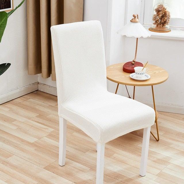 Chair Cover Polyester Fiber Elastic Stool Cover Hotel Restaurant Chair Antifouling Cover Washable Spandex Kitchen Chair Covers for Dining Room Christmas Decoration Holiday Party Protector for Kitchen