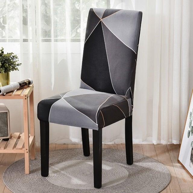 Chair Covers For Dining Room Stretch Spandex Removable Washable Anti-dust Seat Slipcover Multicolor Chair covers Chair Covers For Dining Room With Printed Patterns Easy Slip-on Stretchy Dining Room Chair Covers
