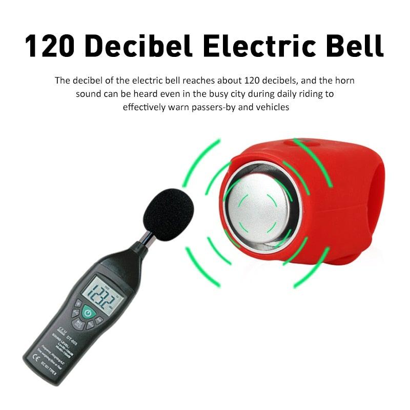 Chargeable Bicycle Bell 120db Waterproof Cycling Bike Bells Electric Horn Mini Portable Cycling Handlebar Bell Bike Tools Bicycle Bell With 3 Cute Sounds Waterproof Cycle Horn For Kids Road And Mountain Bike