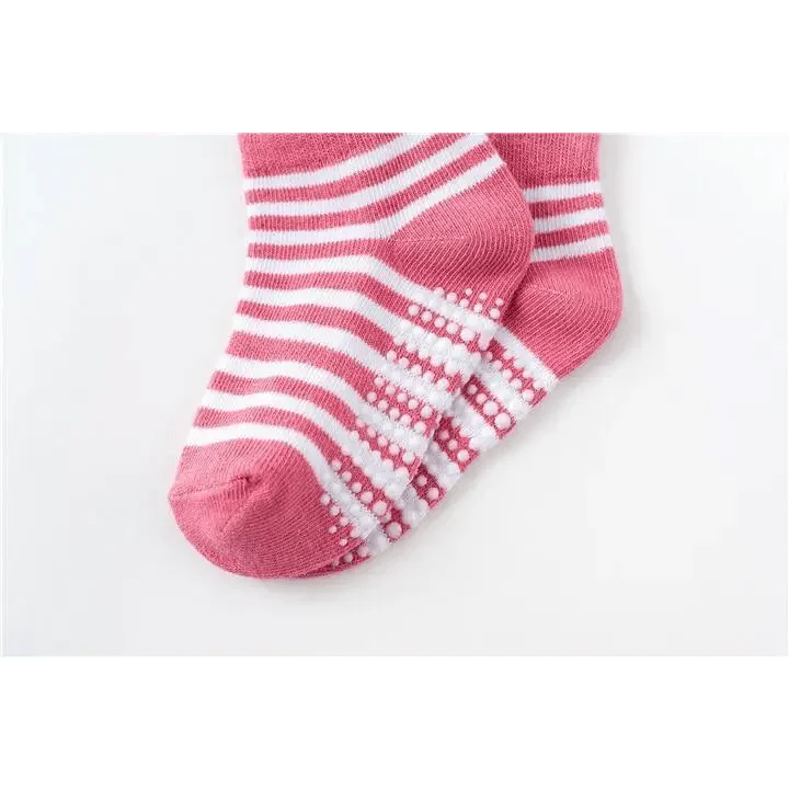 Children Cotton 6 Pairs/Set Anti-slip Socks For Boys Girl Rubber Kid Floor Sock With Grips For 0 To 6 Years Kids