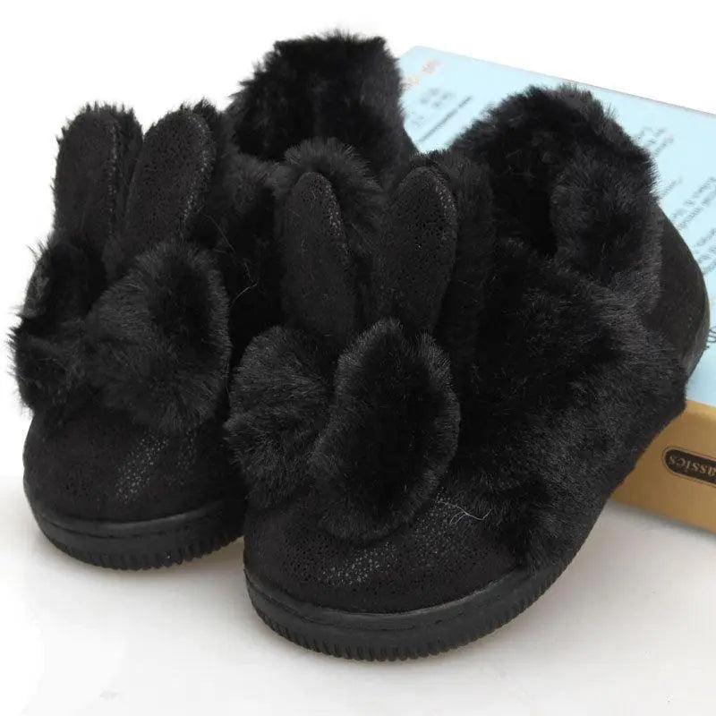 Children's cotton slipper bag heel warm and non slip baby home shoes men's and women's cotton shoes