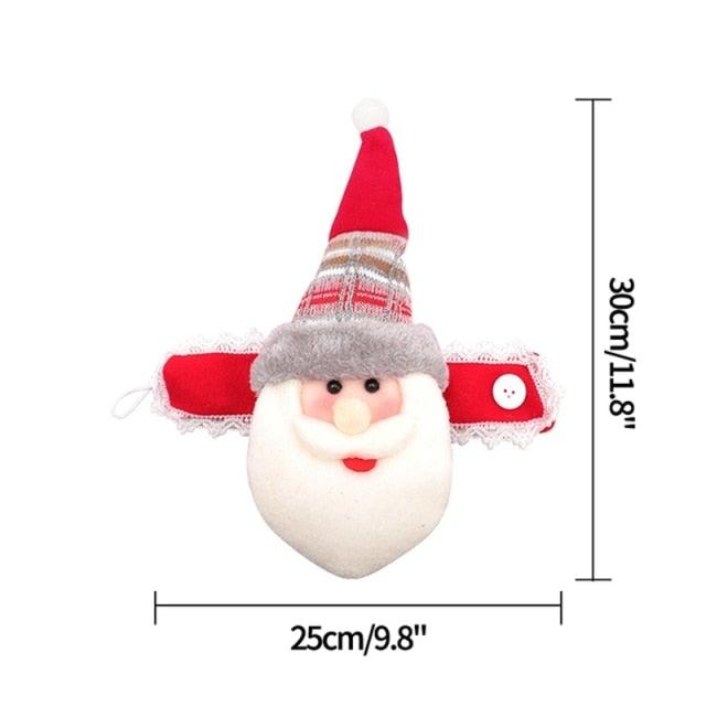 Christmas Plaid Curtain Buckle Santa Snowman Curtain Tiebacks Tie Rope Christmas Decor Curtain Buckle Santa Claus Holdback Decor Snowman Drapes Holder For Home Window Xmas Ornaments Gift