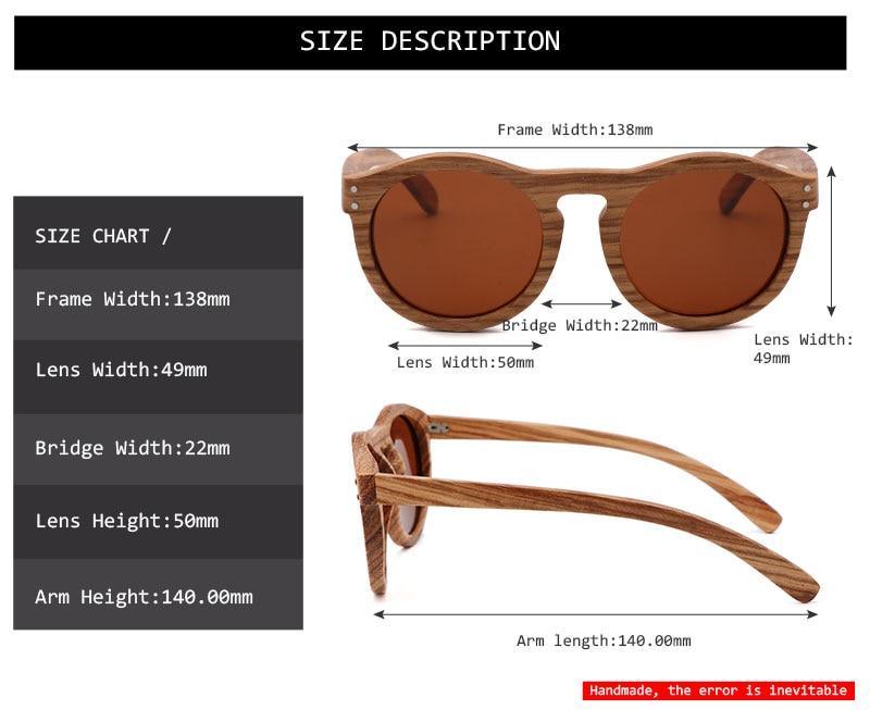Classic Style Wood Retro Style Sunglasses For Men And Women Sunglasses Stylish New Frames Round Shape Sunglasses Frame Round Polarized