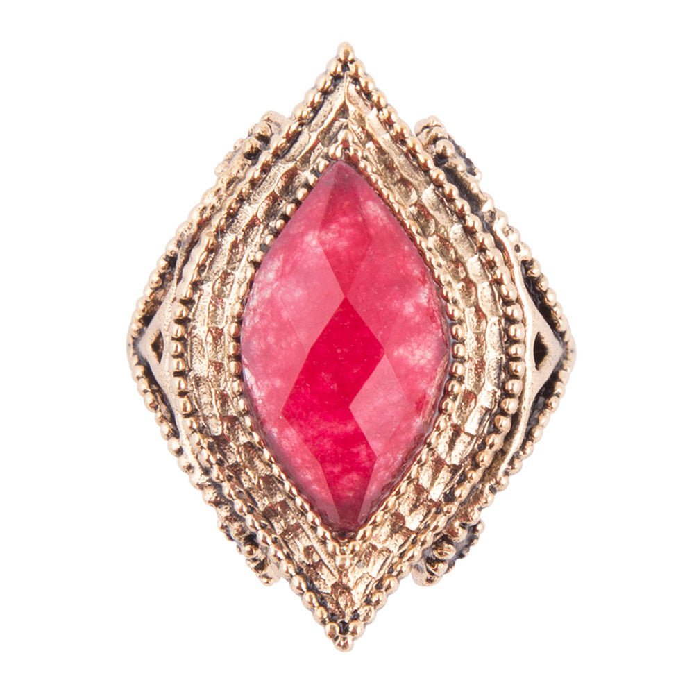 Cleopatra Bordeaux Quartz Ring - ThisandThatShoppe