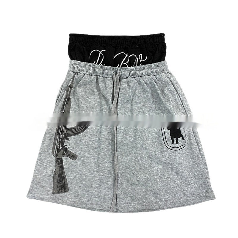 Mens Relaxed-Style Casual Cropped Shorts