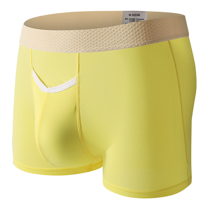 Mens Quick-Drying Ice-Silk Breathable Ultra-Thin Slim-Fit Shorts For Sports