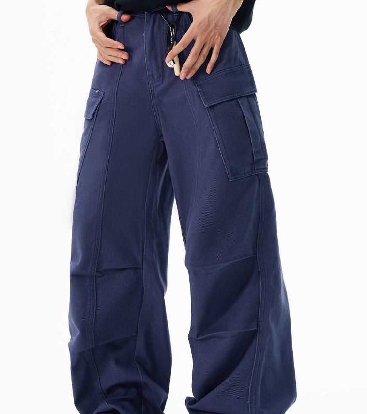 Wide-leg Overalls Men's Loose Straight Casual Feeling