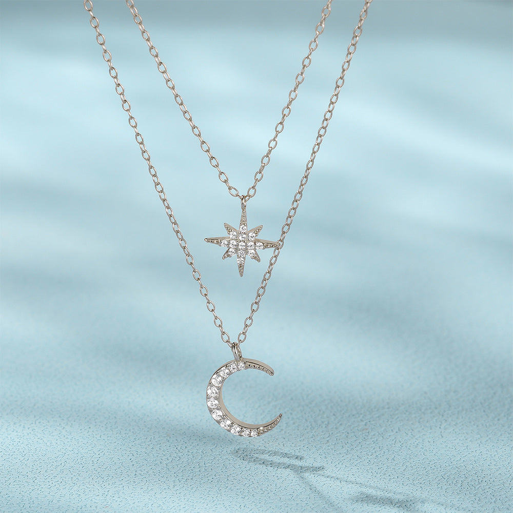 Crescent Vermeil Necklace - ThisandThatShoppe
