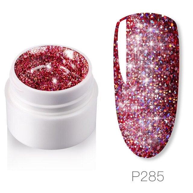 Diamond Gel Nail Polish 5ML Permanent Varnish Painting UV Manicure Reflective Sparkling Luxury Design Nail Gels for Women and Girls