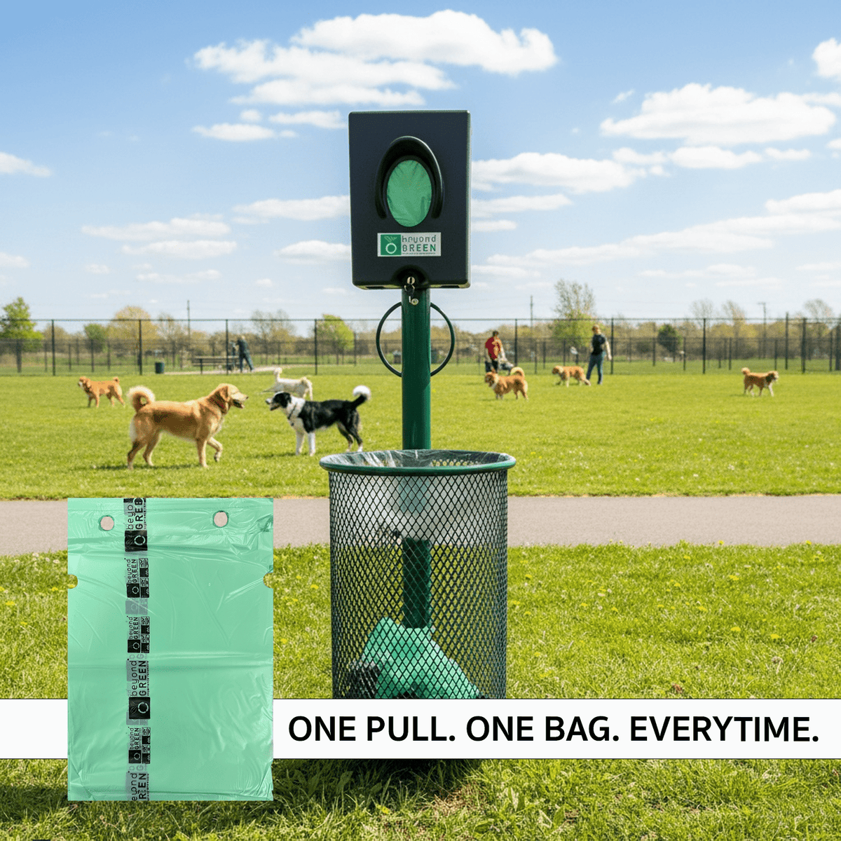 Sacs à déjections canines – Recharge à tirage unique 9" x 13" – Fabriqué aux États-Unis