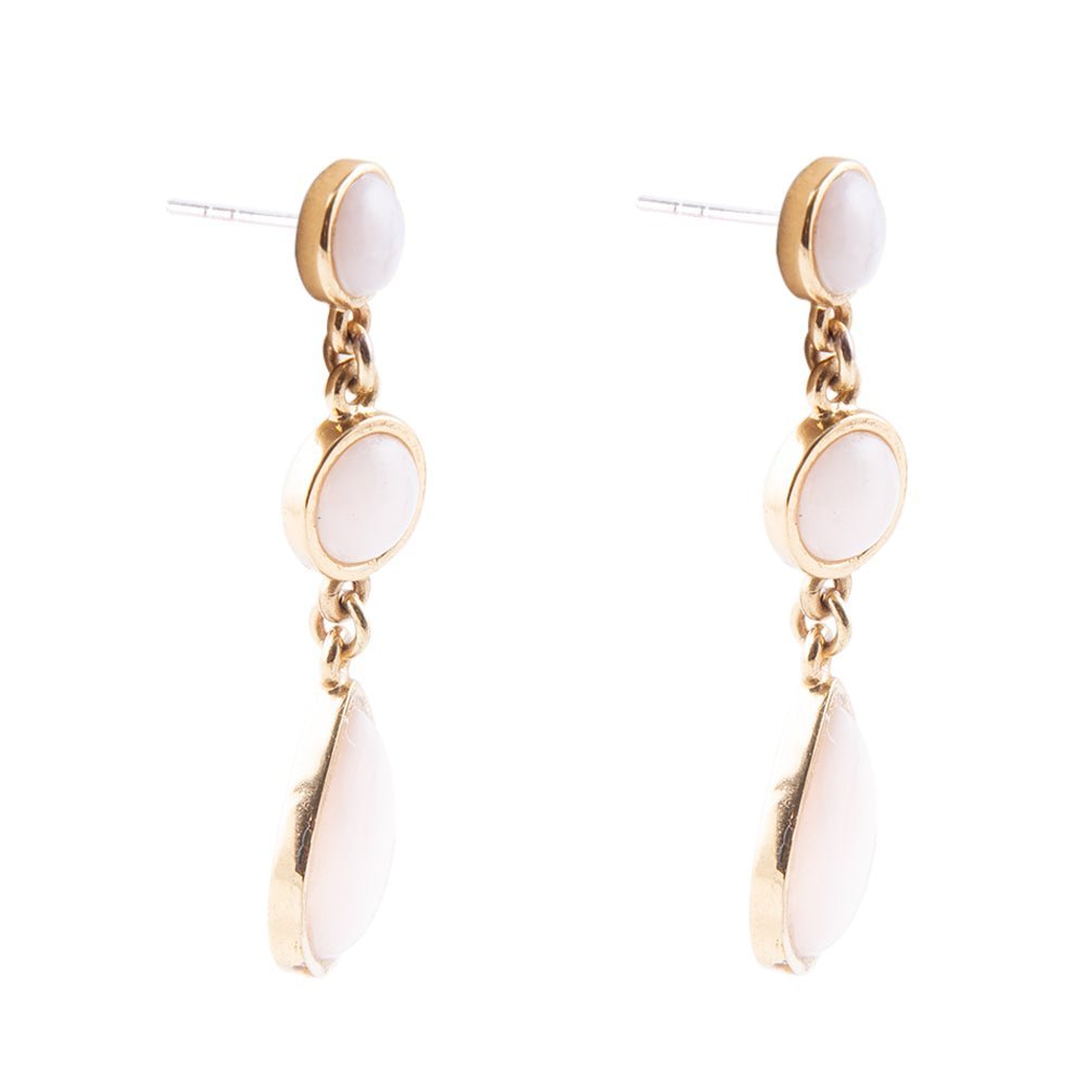 Drops of Pink Opal Earrings - ThisandThatShoppe