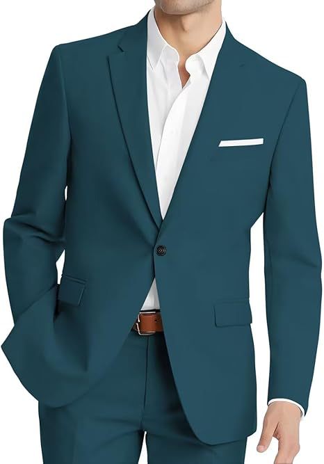 Mens Korean-style Slim-fit Two-piece Suit