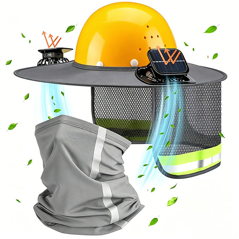 Solar-Powered Fan Outdoor Sunshade Fishermans Hat