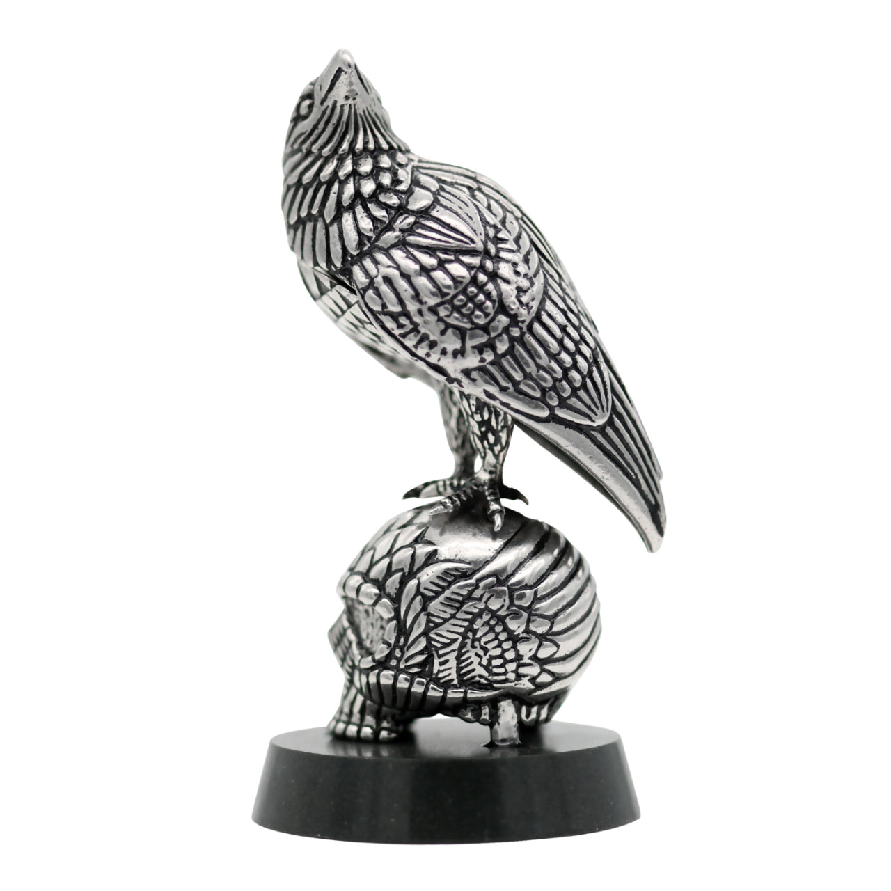 Statue de crâne d'aigle, figurine de décoration de bureau gothique en métal